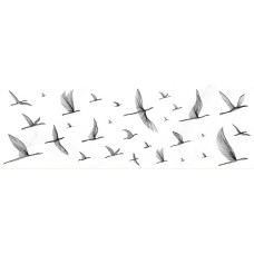 Настенная вставка Meissen Keramik Elegance птицы белый EG2U051