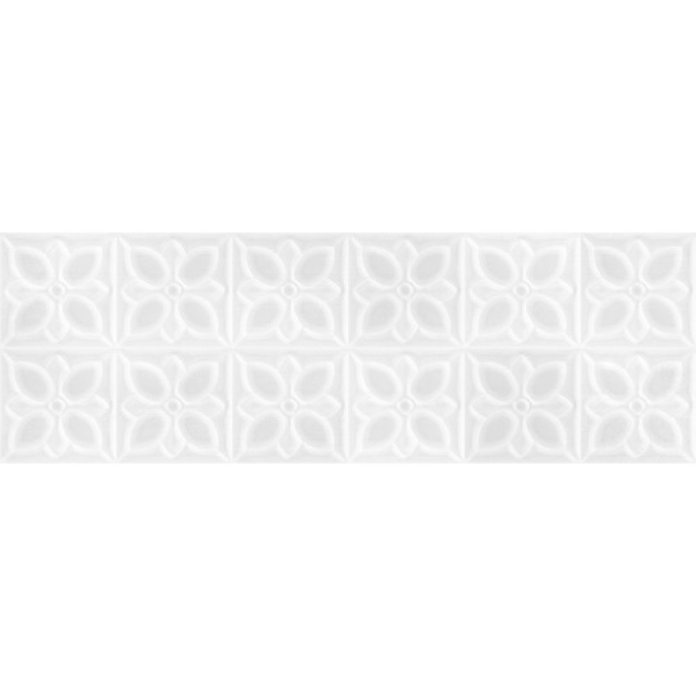 Плитка для стен Meissen Keramik Lissabon квадраты белый рельеф LBU053